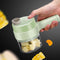 Wireless Food Processor 2 in 1 Electric Vegetable Cutter Set Vegetable Chopper