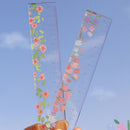 Floral Student Acrylic Multi-function Creative Stationery Drawing Tools Ruler