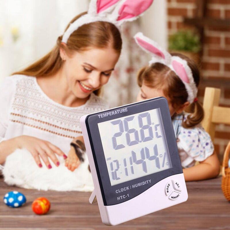 Digital Thermometer Hygrometer Home LCD Large Screen Electronic Thermometer