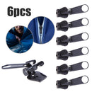 6pcs Zipper Slider for Tent Clothes Sleeping Bag Zip Replacement (Black) Newly