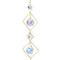 Fashion Suncatcher Crystal Pendant Moon Sun Ball Prism Drops Rainbow Maker