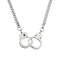 Women Mens Hip Hop Dark Gothic Punk Necklace Choker Handcuffs Pendant Chain