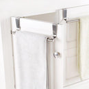 Stainless Steel Kitchen Bath Towel Holder Rack Door Storage Scarf Hanger Newly