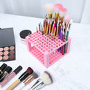 96 Holes Pen Holder Desk Makeup Brush Holder Storage Art Supplies (Pink) Newly
