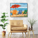 Painting By Numbers Kit DIY Beach Vacation Canvas Oil Art Picture Craft