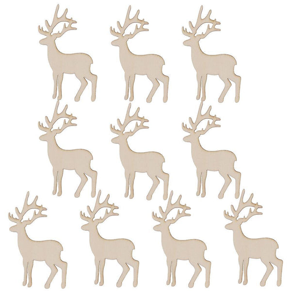 Decorations Christmas Tree Hanging Wooden Elk Decor Reindeer Hanging Card