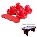 Classic Game Air Hockey 4PcsTable Pucks and 4Pcs Felt Pusher Mallet Handle f