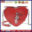 Female Messenger Chain Bag Solid PU Shoulder Handbag Portable Zipper Street Tote