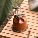 Camping Gas Bottle Protective Cover Retro Leather Sleeve (Coffee 350x112mm)