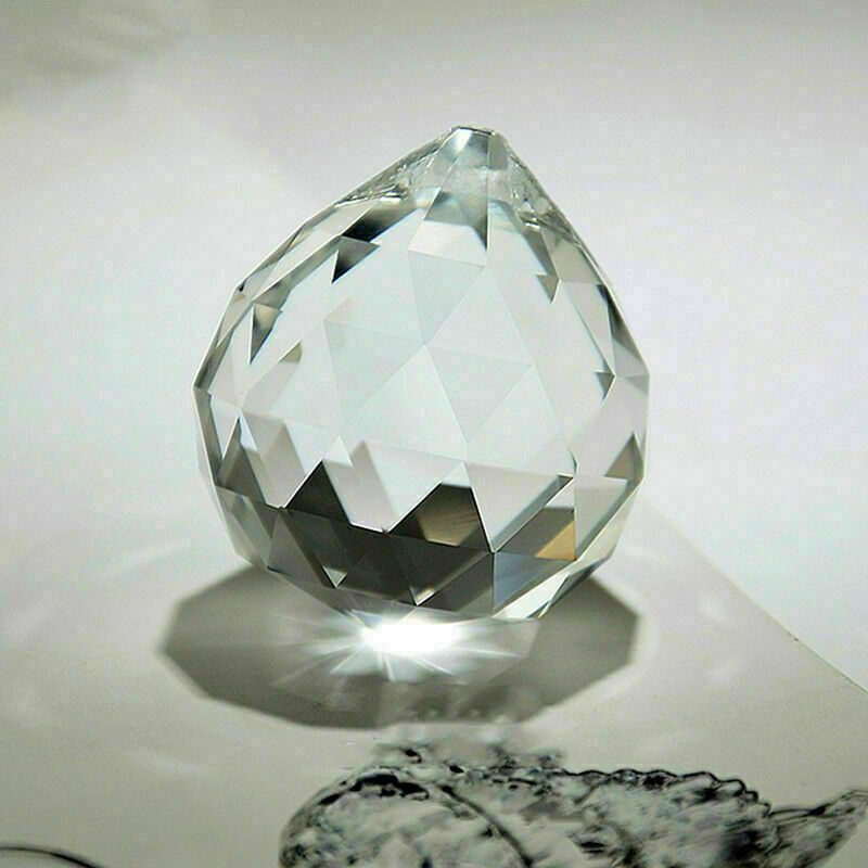 50 mm FENG SHUI HANGING CRYSTAL BALL Sphere Prism Rainbow Pendant K9K2