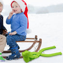 Dinosaur Snowball Maker Clip Outdoor Winter Snow Sand Mold Fun Toys (Green)