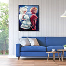 Angel Devil Cross Stitch Mosaic Embroidery 5D Full Drill DIY Diamond Painting