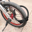 Bicycle Safety Cable Locks MTB Anti Theft 4 Digit Password Lock (Black) Newly