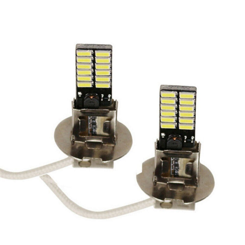 Hi/Low Kit Beam LED H3 Turn Signals DRL Headlight Driving Bulb Car Fog Light
