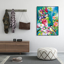 Painting By Numbers Kit DIY Birds Flowers Canvas Oil Art Picture Home Decor