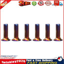 6pcs/lot Burnt Titanium Car Steering Wheel Bolts Hex Head Bolts (M5x15mm) Newly