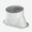 130mm Plastic Interface Tube Flat Nozzle for A/C Channel Adapter Part