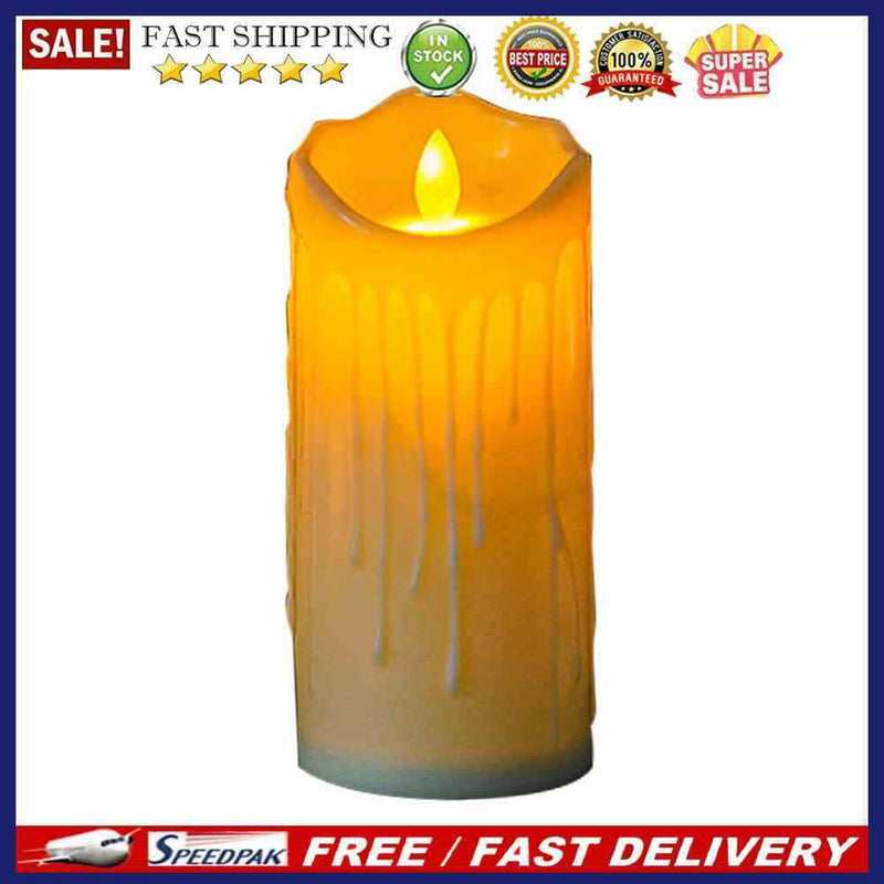 Flameless LED Candles Light Simulation Flickering Pillar Tea Lights Home Decor