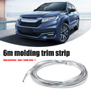 6m Universal Car Chrome Moulding Trim Strip Tape Door Edge Guard Cover Strips