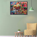 5D DIY Diamond Painting Kits Market Shops Full Round Drill Wall Decor Art Cra
