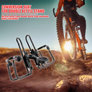 Bike Handbar Double Water Bottle Holder Clamp Bicycle Adapter Clip (Black) Newly