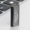 2pcs USB C Female to USB C Female Adapter PD Charging Data Sync Converter