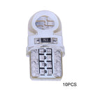 10pcs 12V T10 W5W LED Lamp COB Silicone Shell Car Turn Side Lamps(Blue) Newly