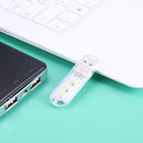 Mini Portable USB Book Light Bright Reading Lamp for Laptop (Yellow 3LED) Newly
