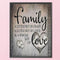 Full Cross Stitch 11CT Family Love Counted Embroidery DIY Home Decoration Gifts