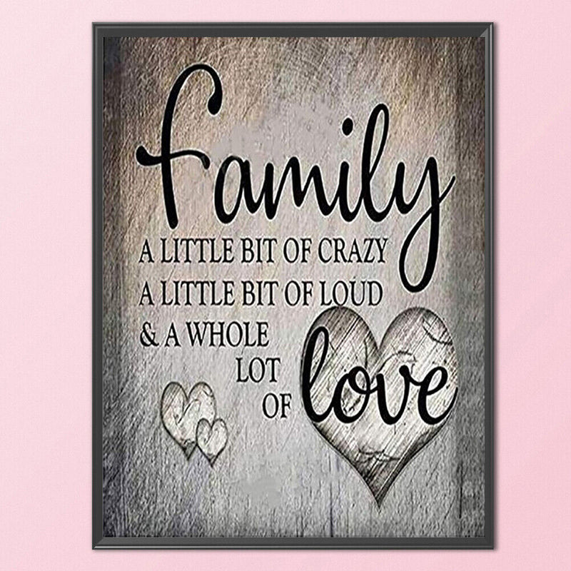 Full Cross Stitch 11CT Family Love Counted Embroidery DIY Home Decoration Gifts