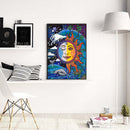 Sun Moon Full Round Drill 5D Mosaic Diamond Painting Picture of Rhinestone Kit