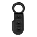 Rubber Button Pad Black for Fiat 500 Panda Abarth Dot 3 Buttons Remote Key Fob