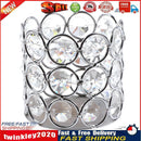 Hollow Crystal Candle Holders Pen Pot Candlestick Tealight Organizer (B) Newly