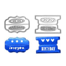 6pcs Birthday Slogan DIY Cutting Dies Stencil Scrapbook Embossing Template