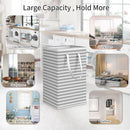 Laundry Baskets - Waterproof Freestanding Laundry Hamper with Reinforced Handles