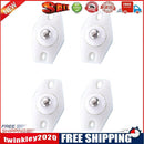 4x Adhesive Casters Pulley Rollers for Cabinet Trash Can Wheel Box (White)