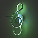 Modern LED Musical Note Wall-Mounted Home Living Room Bedside Light (White)
