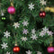 AnySell Christmas tree, 3 cm, white snowflakes, plastic, for parties, Zuhau