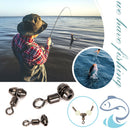10x Fishing Swivels Ball Bearing Rolling Connector for Carp Sea Fishing Tackl
