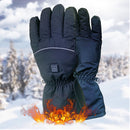 2pcs Winter Motorcycle Electric Heated Gloves Anti-Cold Cycling Sports Gloves