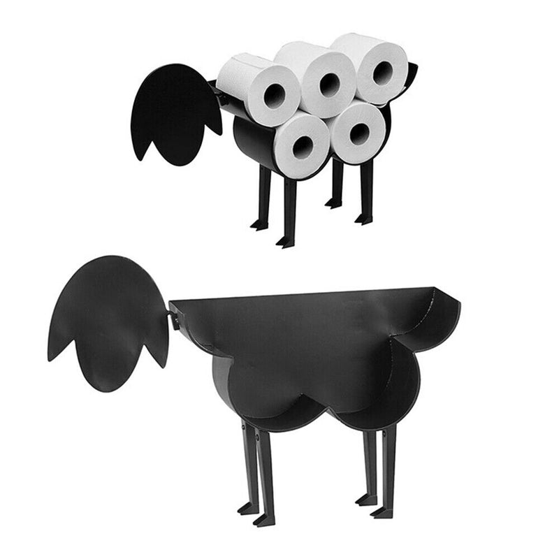 Metal Sheep Toilet Paper Racks Free Standing Toilet Tissue Storage Holder
