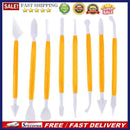 8pcs/set 16 Patterns Fondant Cake Decorating Sugar Craft Modeling (Yellow)
