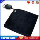 Golf Clubs Towel Black 25x25cm for Men Husband Boyfriend Dad Birthday Gifts