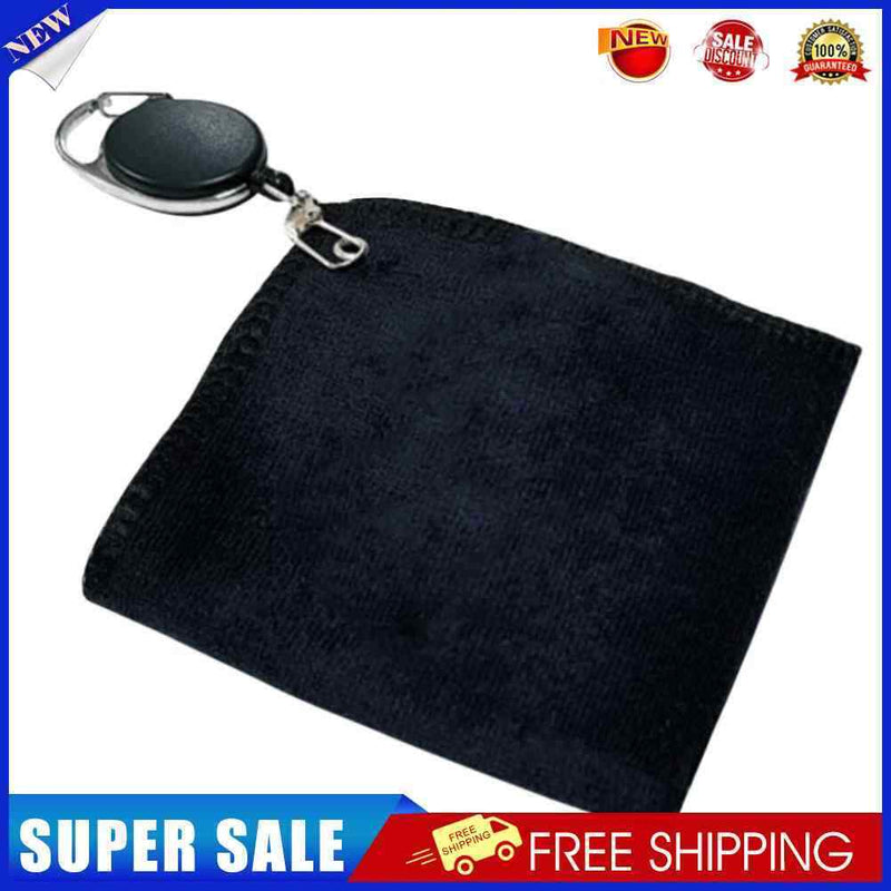 Golf Clubs Towel Black 25x25cm for Men Husband Boyfriend Dad Birthday Gifts