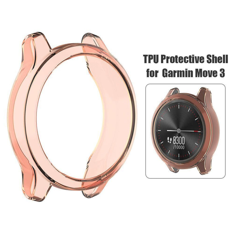TPU Silicone Watch Screen Protective Cover for Garmin Vivomove 3 Garminmove 3