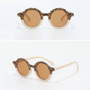 Summer Kids Girl Boys Sunglasses Leopard Children UV400 Eyewear (Beige) Newly