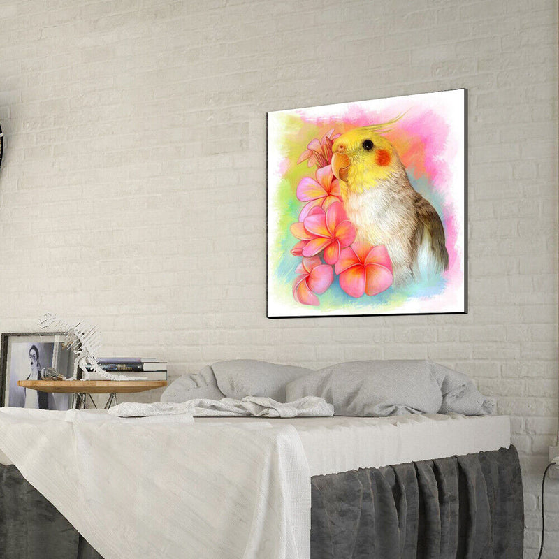 Full Round Drill 5D DIY Rhinestone Diamond Painting Birds and Flowers Handwork