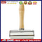 Wooden Handle Steel Leather Craft Glue Laminating Roller DIY Hand Crease Tool