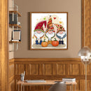 DIY Gnomes Rhinestone Picture Mosaic Full Round Drill Diamond Painting Craft