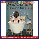 DIY Cotton Thread Stamped Bathing Girl Cross Stitch Full Embroidery Artwork